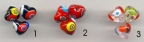 Baby Millefiori Hearts Baby Millefiori Hearts